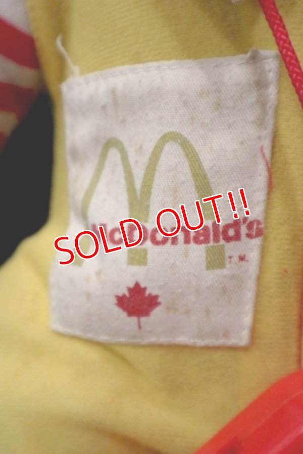 画像5: ct-181101-37 McDonald's CANADA / Hasbro Ronald McDonald 1978 Whistle Doll