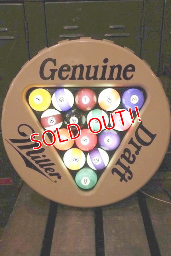 画像3: dp-181101-24 Miller / 1980's-1990's Billiard Lighted Sign