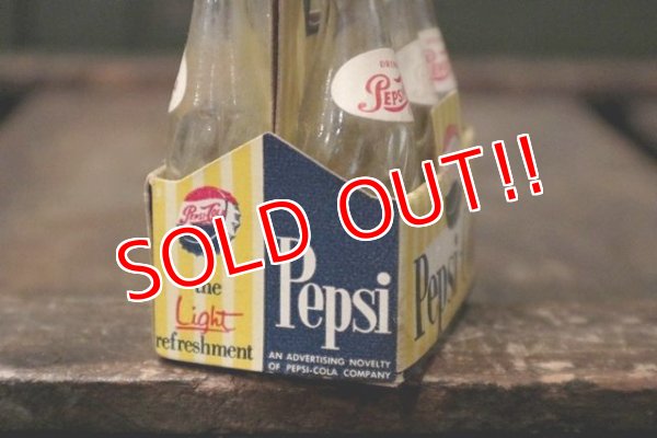 画像3: dp-181101-11 Pepsi / Vintage Miniature Bottle & Paper Carrier