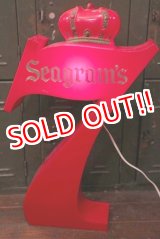 画像: dp-181101-23 Seagram's 7 Crown Whiskey / 1970's-1980's Lighted Sign