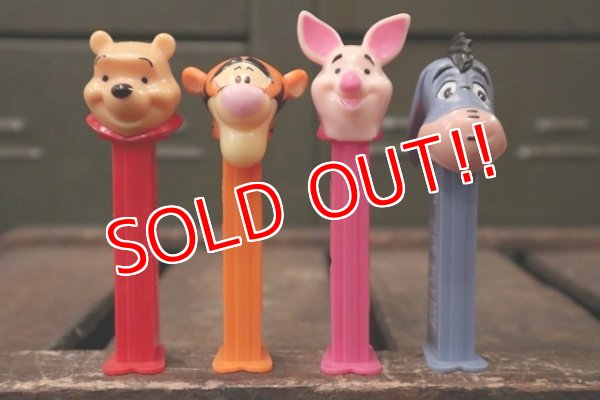 画像1: pz-130917-04 Winnie the Pooh / 1990's PEZ Dispenser set of 4