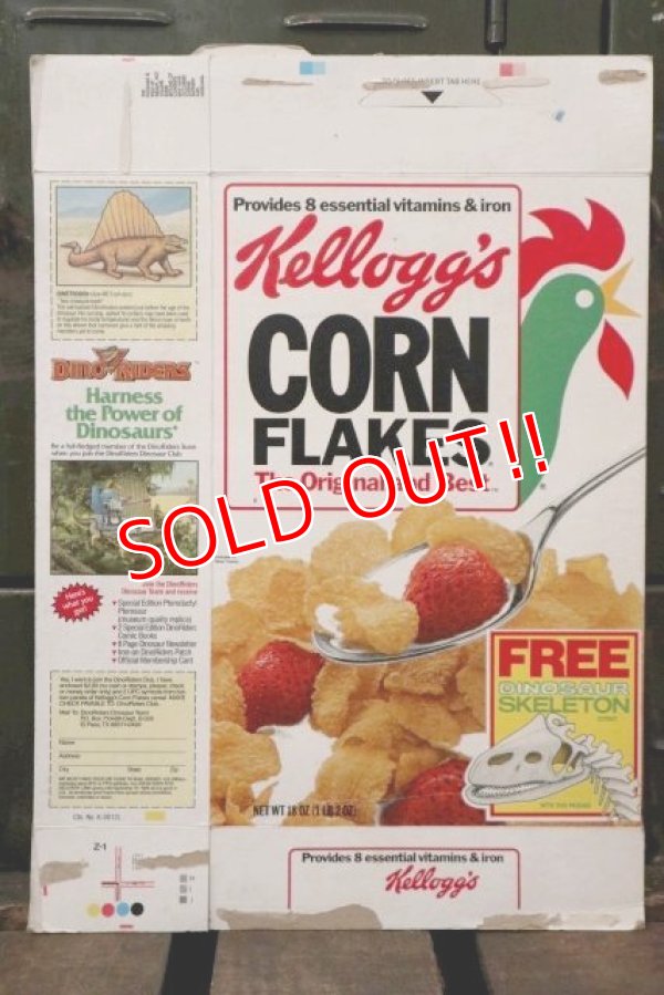 画像1: ad-130507-01 Kellogg's / CORN FLAKES 1986 Cereal Box