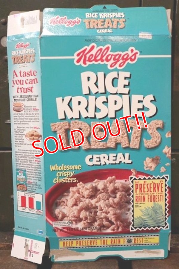 画像1: ad-130507-01 Kellogg's / RICE KRISPIES TREATS 1992 Cereal Box