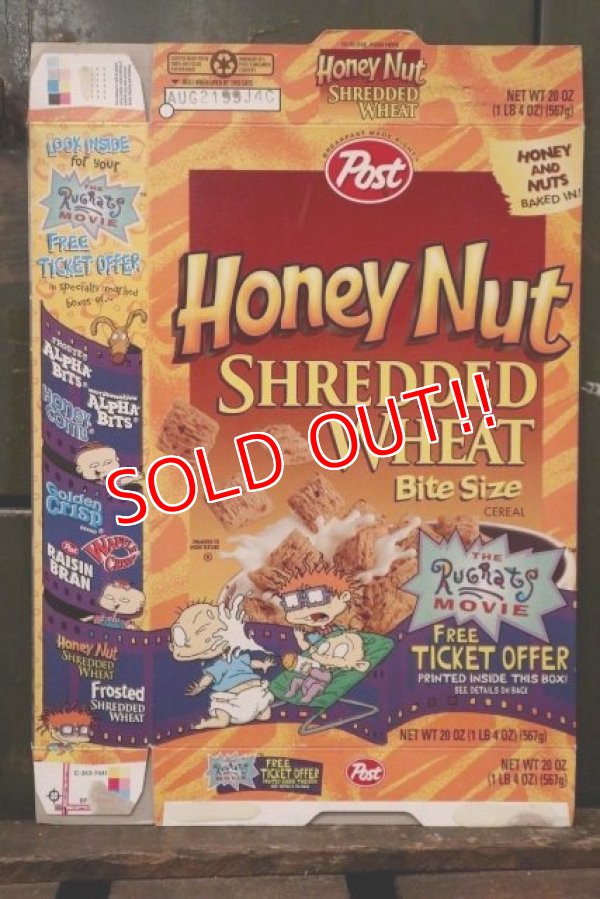 画像1: ad-130507-01 Post / Honey Nut Wheat 1995 Cereal Box "Rugrats"