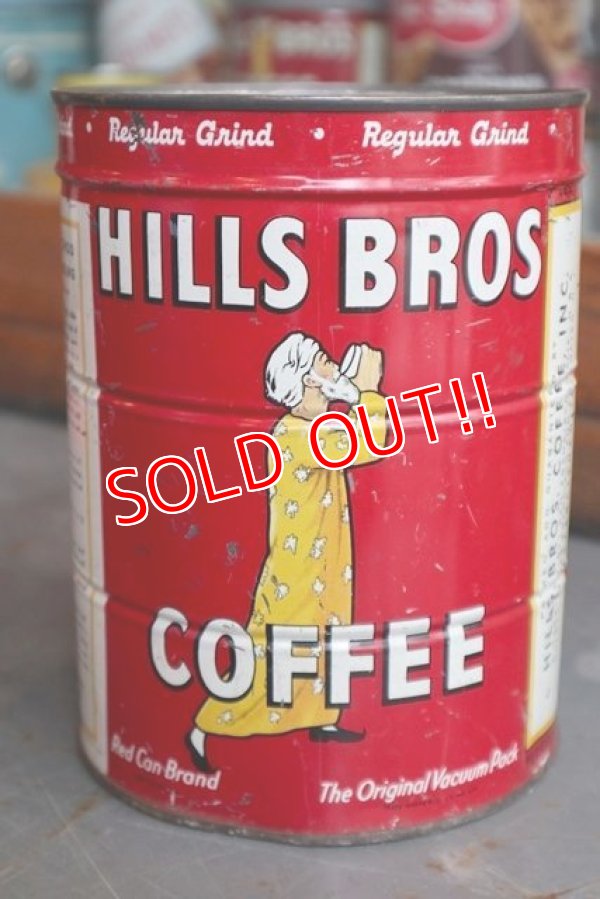 画像1: dp-181101-49 HILLS BROS COFFEE / Vintage Tin Can