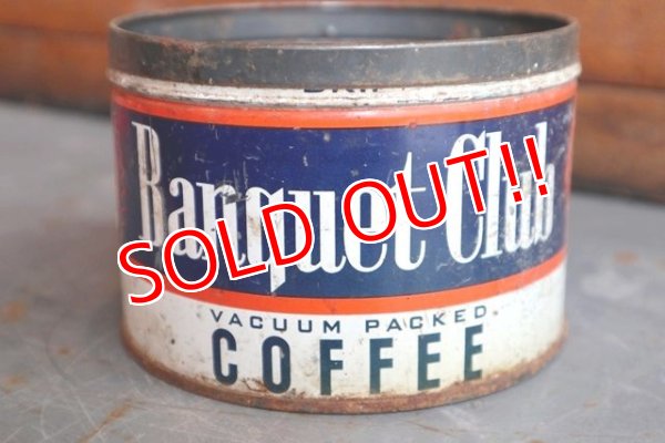 画像1: dp-181101-56 Banquet Club Coffee / Vintage Tin Can