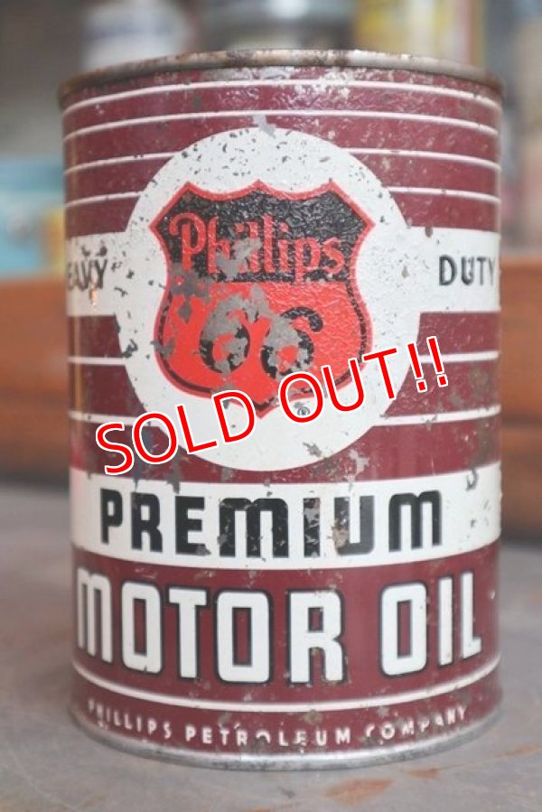 画像1: dp-181101-58 Phillips 66 / 1QT Motor Oil Can