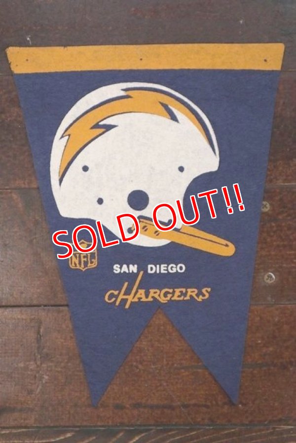 画像1: ct-181101-82 SAN DIEGO CHARGERS / Vintage Pennant