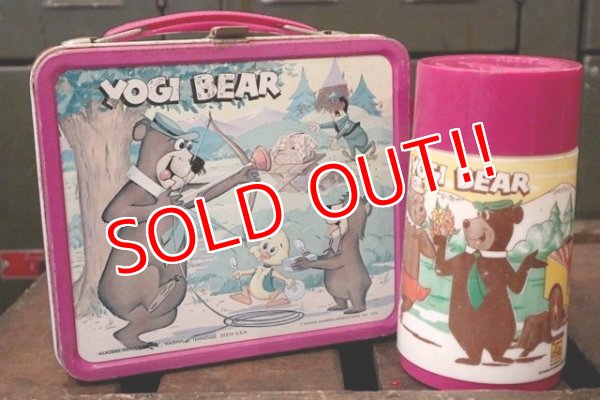 画像1: ct-181101-107 Yogi Bear / Aladdin 1970's Metal Lunch Box