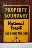 画像1: dp-181115-01 U.S.Forest Service / National Forest Property Boundary Sign