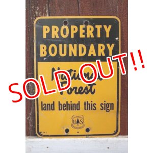 画像: dp-181115-01 U.S.Forest Service / National Forest Property Boundary Sign