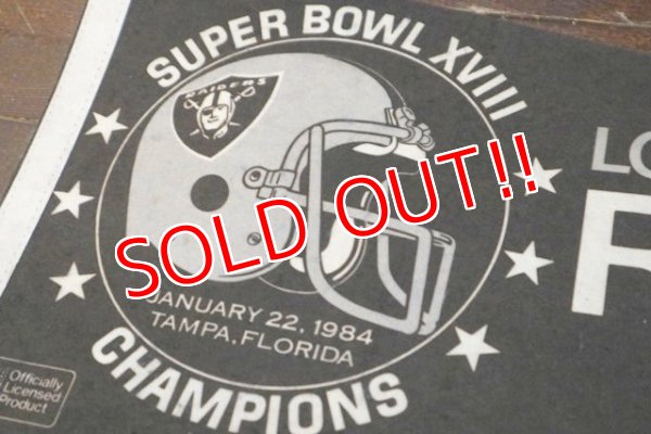 画像3: dp-181115-05 LOS ANGELS RAIDERS / 1984 Pennant