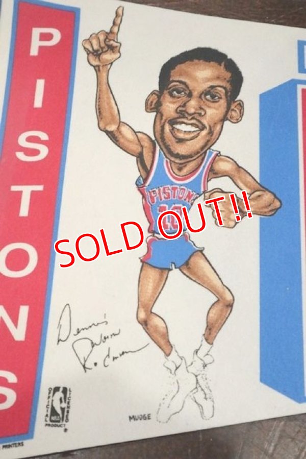 画像3: dp-181115-05 DETROIT PISTONS / DENNIS RODMAN 1980's Pennant