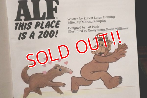 画像2: ct-151208-52 ALF / 1987 Picture Book "THIS PLACE IS A ZOO!"