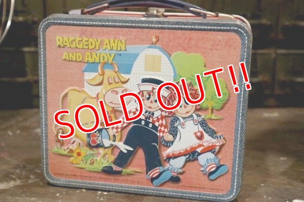 画像1: ct-181203-30 Raggedy Ann and Andy / Aladdin 1973 Metal Lunch Box