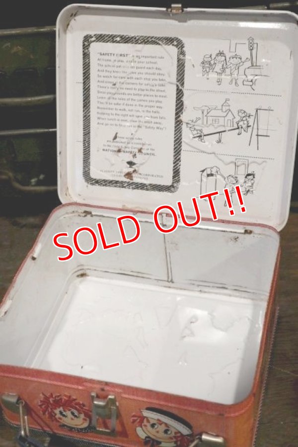 画像9: ct-181203-30 Raggedy Ann and Andy / Aladdin 1973 Metal Lunch Box