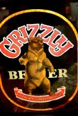画像2: dp-181203-14 GRIZZLY BEER / 1970's Pub Mirror & Lighted Sign