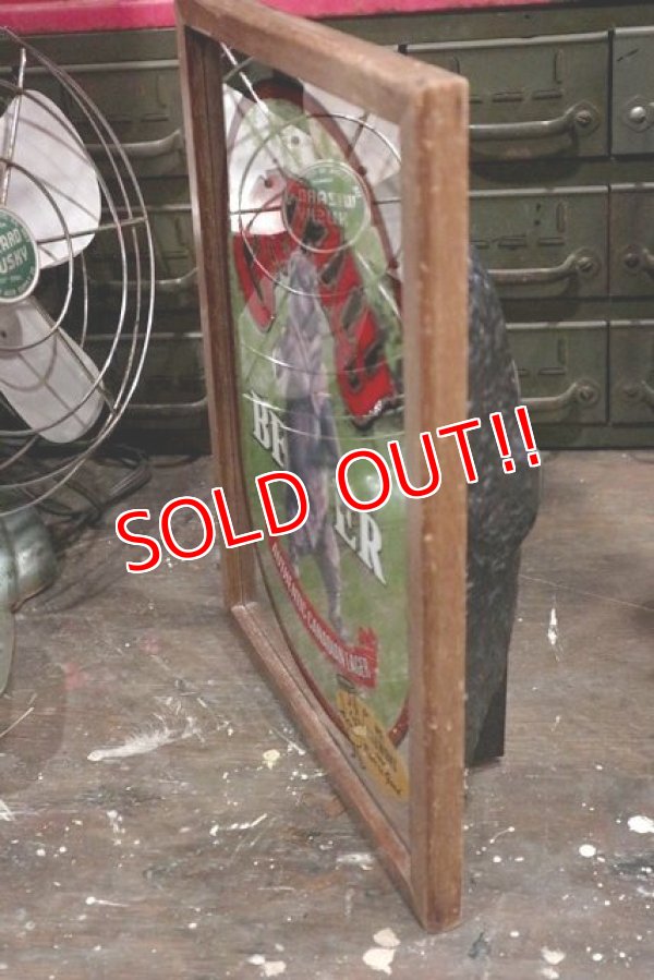 画像5: dp-181203-14 GRIZZLY BEER / 1970's Pub Mirror & Lighted Sign