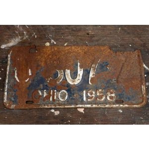 画像: dp-181201-25 License Plate 1958 OHIO