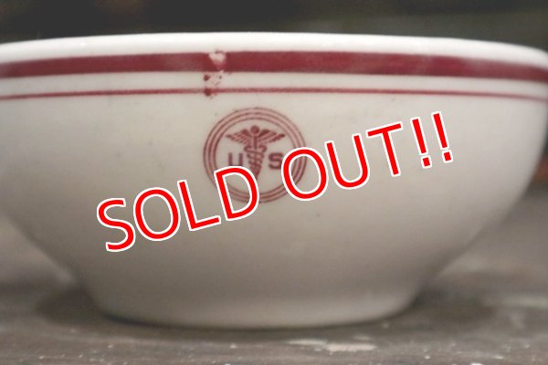画像2: dp-181101-15 U.S.ARMY Medical Department / Vintage China Bowl
