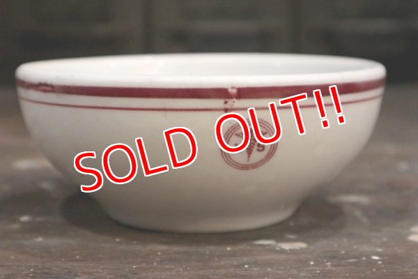 画像1: dp-181101-15 U.S.ARMY Medical Department / Vintage China Bowl