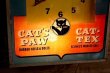 画像2: dp-190101-12 CAT'S PAW CAT-TEX / 1950's Advertising Lighted Clock