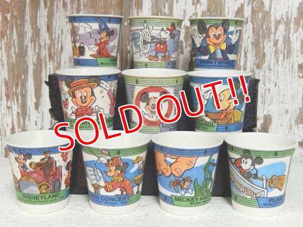 画像1: ct-141007-25 Sixty Years Mickey / 1980's Dixie Cups 10pc set