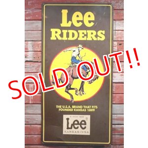画像: dp-190101-18 Lee Riders / 1980's(?) Metal Sign