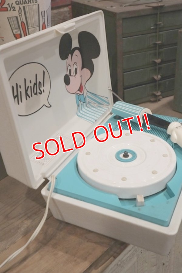 画像7: ct-190101-20 Mickey Mouse / General Electric 1960's-1970's Record Player