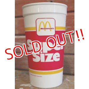 画像: dp-190101-22 McDonald's / 1988 Super Size Plastic Cup