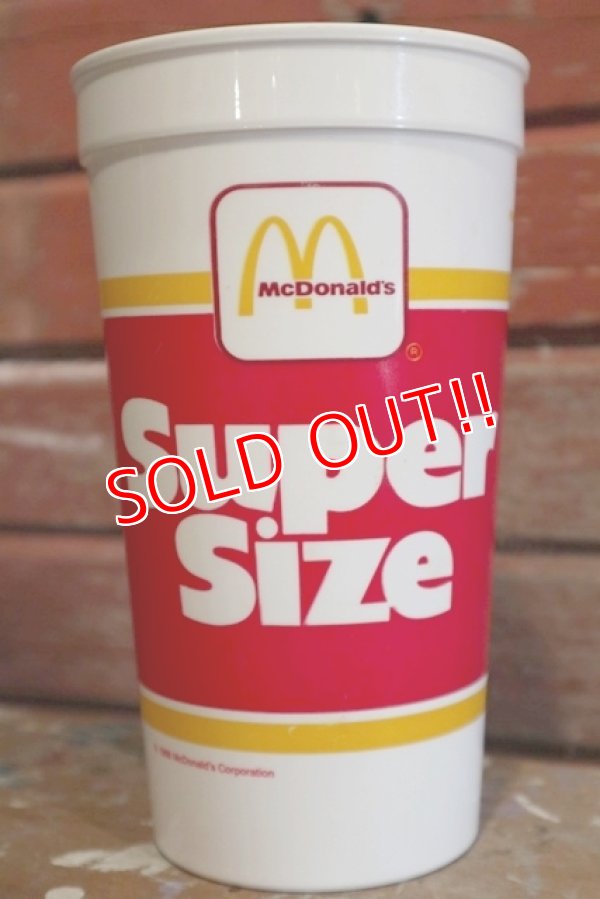 画像1: dp-190101-22 McDonald's / 1988 Super Size Plastic Cup