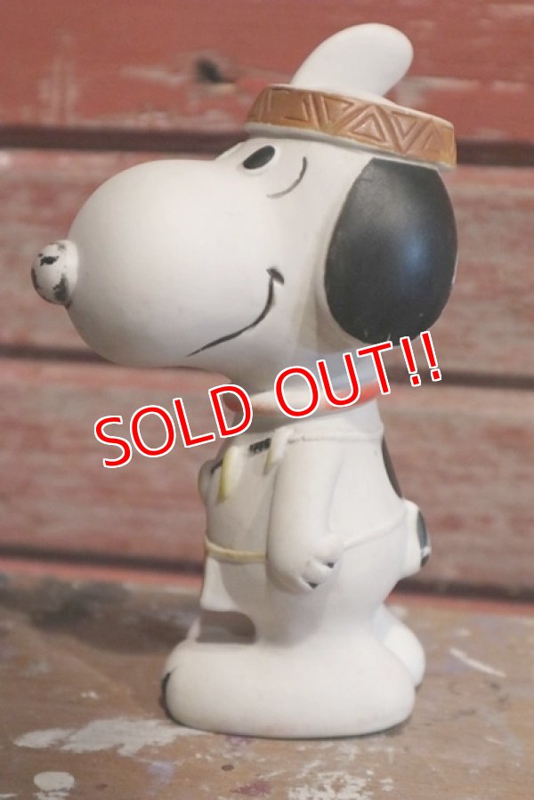 画像3: ct-1902021-06 Snoopy / 1980's Vinyl Squeak Toy "Indian"