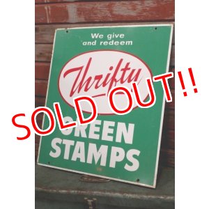画像: dp-190201-02 Thrifty Green Stamp / 1960's W-side Metal Sign