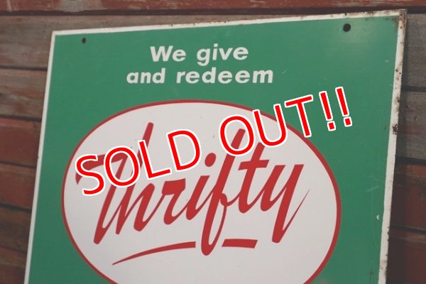 画像7: dp-190201-02 Thrifty Green Stamp / 1960's W-side Metal Sign