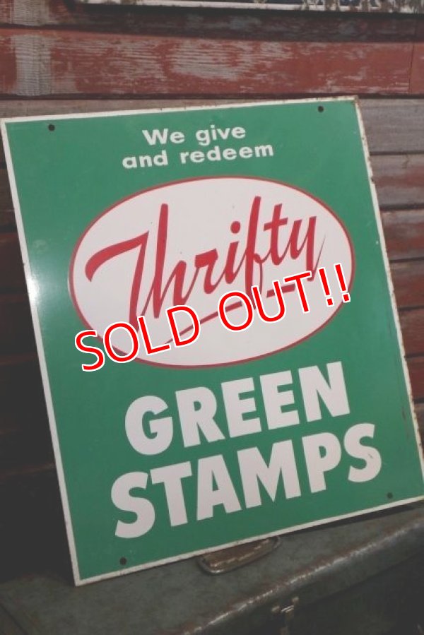 画像5: dp-190201-02 Thrifty Green Stamp / 1960's W-side Metal Sign