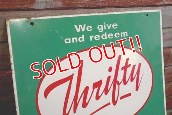 画像2: dp-190201-02 Thrifty Green Stamp / 1960's W-side Metal Sign