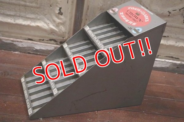 画像4: dp-190201-16 Coats & Clark's / Crown Zipper's 1960's Display Rack