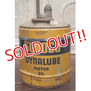 画像: dp-190201-08 SUNOCO / 1950's 5 Gallons Dynalube Motor Oil Can