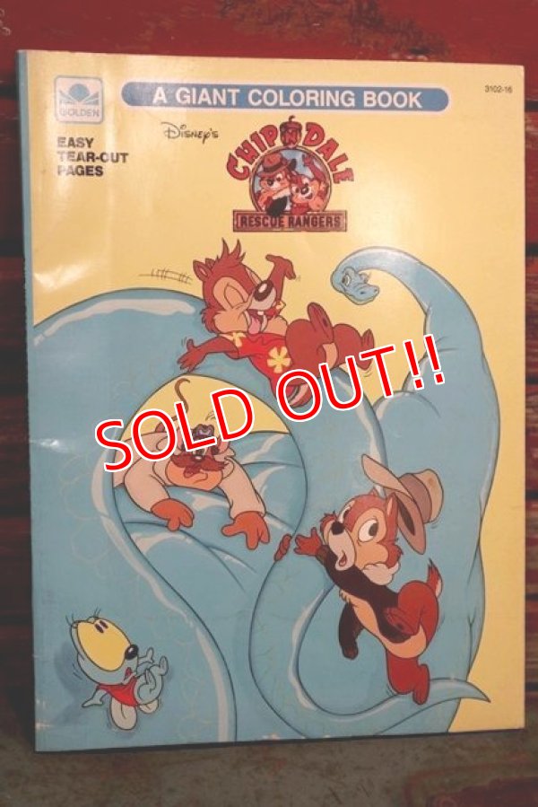 画像1: ct-1902021-34 Chip 'n Dale Rescue Rangers / 1990's Coloring Book