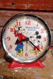 画像1: ct-190101-60 Mickey Mouse & Goofy / Bradley 1970's Alarm Clock