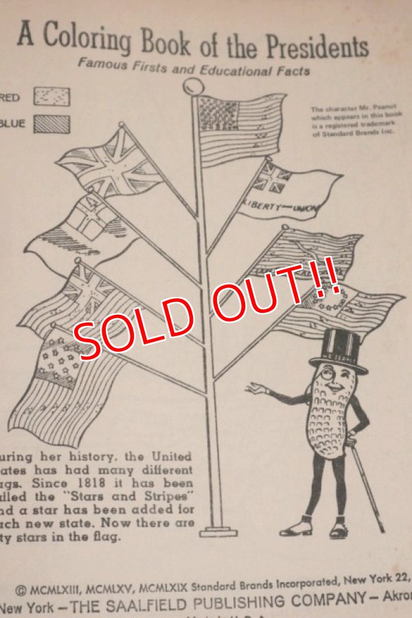 画像3: ct-151001-31 Planters / Mr.Peanut 1970's Presidents of the United State To Color Book