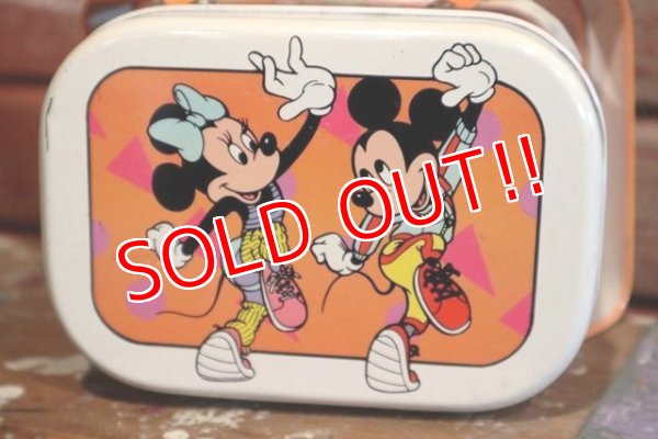 画像2: ct-190101-38 Mickey Mouse & Minnie Mouse / 1980's Tin Can