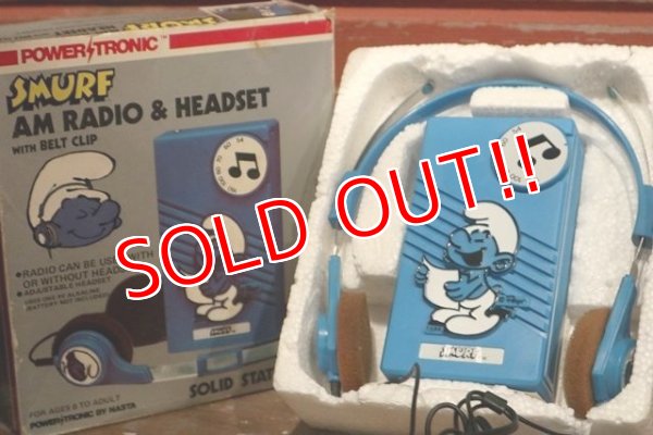 画像1: ct-1902021-56 Smurfs / 1980's AM Radio and Headset