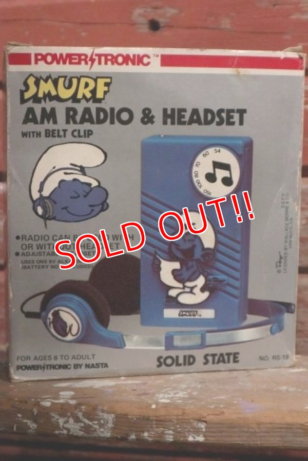 画像6: ct-1902021-56 Smurfs / 1980's AM Radio and Headset