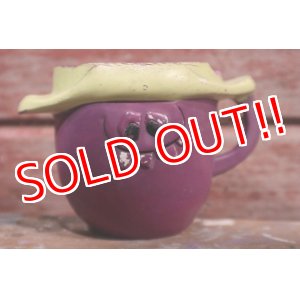 画像: ct-150202-14 【JUNK】Pillsbury / Funny Face 1970's Plastic Mug "Goofy Grape"
