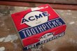 画像1: dp-190201-72 ACME / Vintage Flat Toothpicks