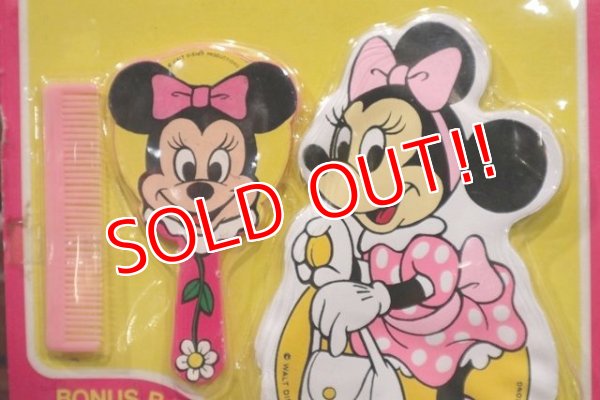 画像3: ct-1902021-106 Minnie Mouse / 1970's Comb-Mirror & Purse Set
