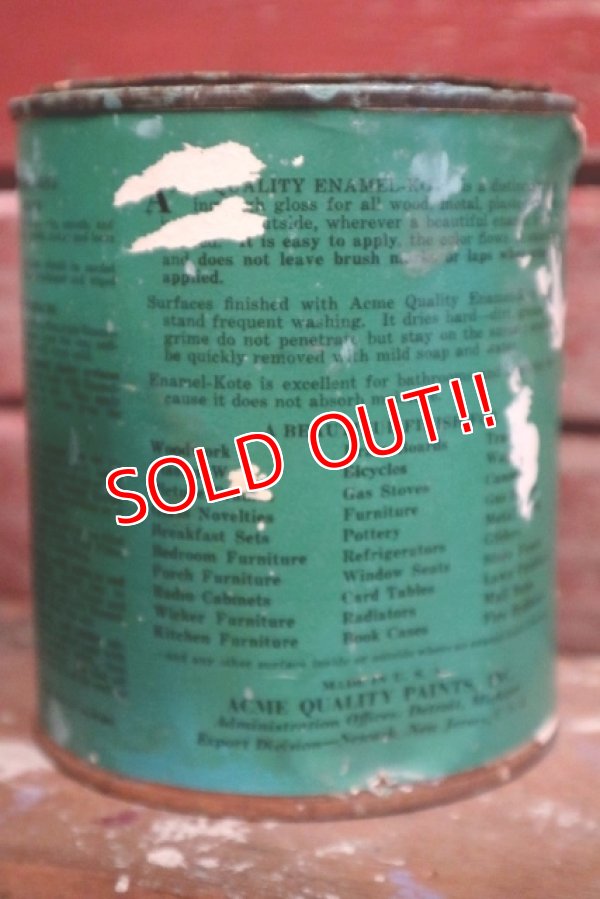 画像4: dp-150115-08 ACME QUALITY / Vintage Enamel-Kote Can