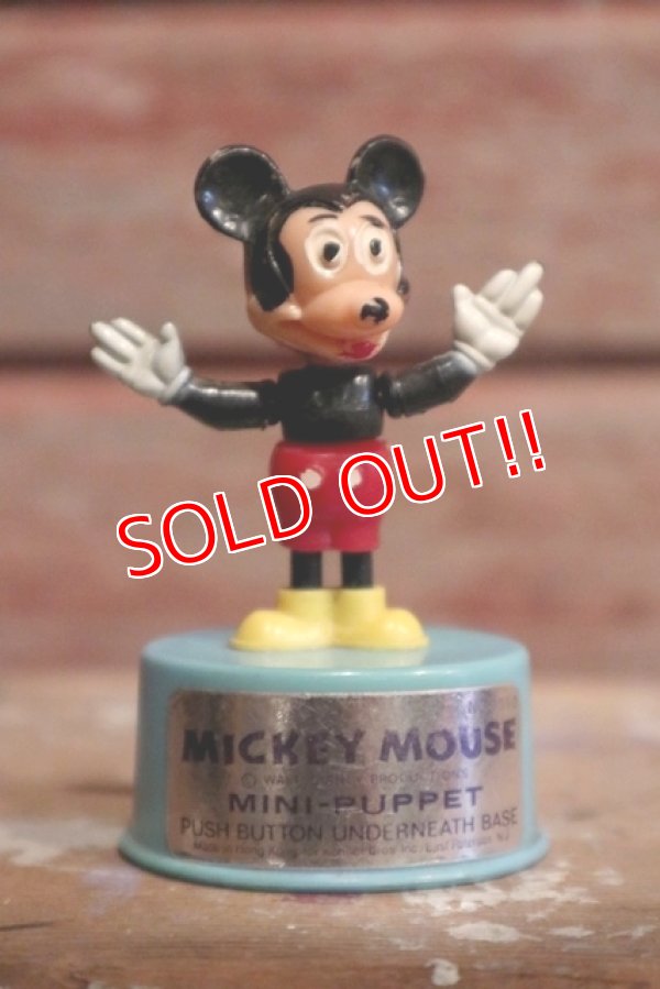 画像1: ct-160901-151 Mickey Mouse / Kohner Bros 1970's Mini Push Puppet