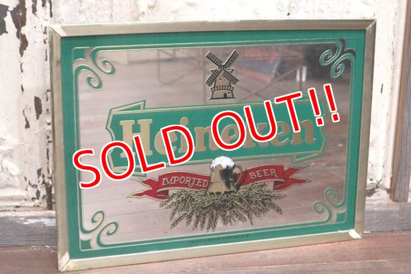 画像1: dp-190201-79 Heineken / 1970's Pub Mirror